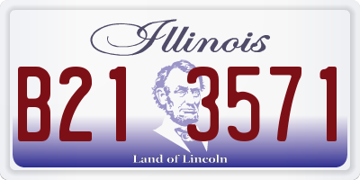 IL license plate B213571