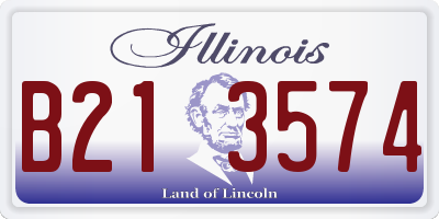 IL license plate B213574