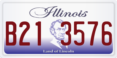 IL license plate B213576