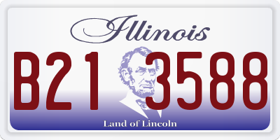 IL license plate B213588
