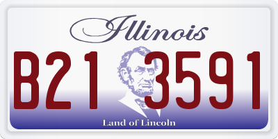 IL license plate B213591