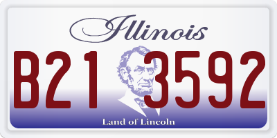 IL license plate B213592