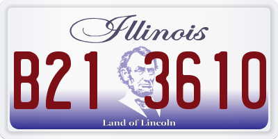 IL license plate B213610
