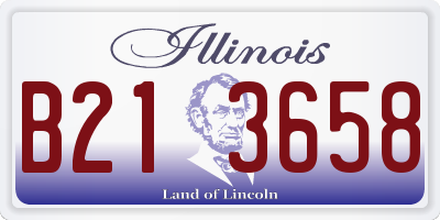 IL license plate B213658