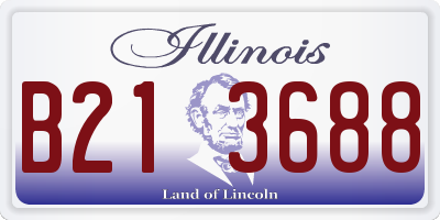 IL license plate B213688