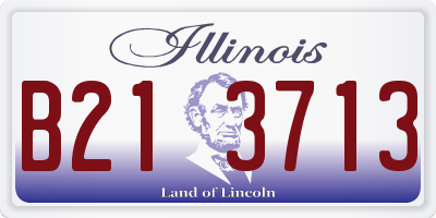 IL license plate B213713