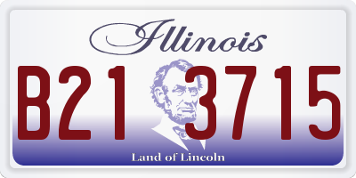 IL license plate B213715