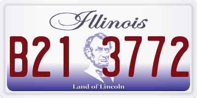 IL license plate B213772