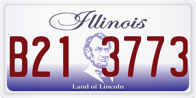 IL license plate B213773