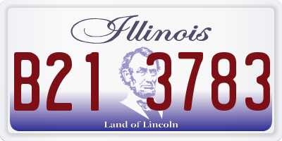 IL license plate B213783