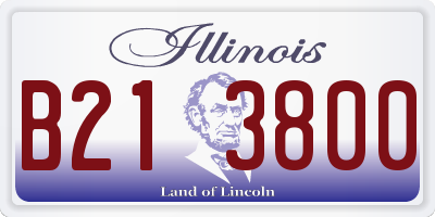 IL license plate B213800