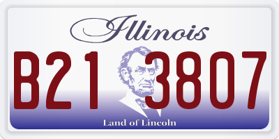 IL license plate B213807