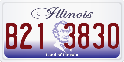 IL license plate B213830