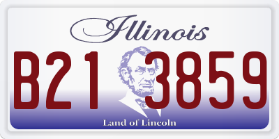 IL license plate B213859
