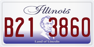 IL license plate B213860