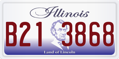 IL license plate B213868