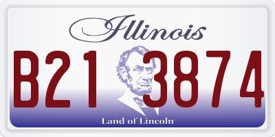 IL license plate B213874