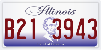 IL license plate B213943