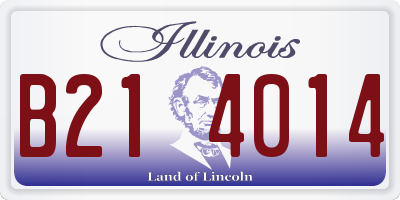IL license plate B214014