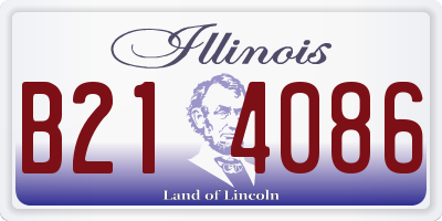 IL license plate B214086