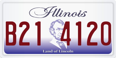 IL license plate B214120