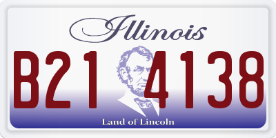IL license plate B214138