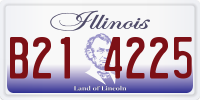 IL license plate B214225