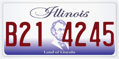 IL license plate B214245