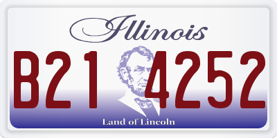 IL license plate B214252