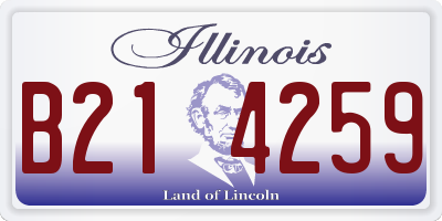 IL license plate B214259