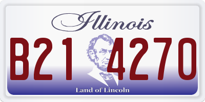 IL license plate B214270