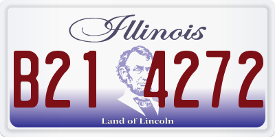 IL license plate B214272