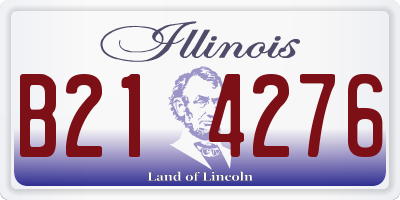 IL license plate B214276