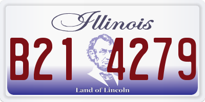 IL license plate B214279