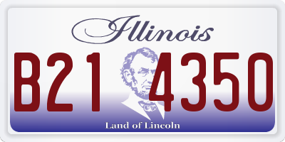 IL license plate B214350