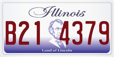 IL license plate B214379