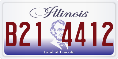 IL license plate B214412