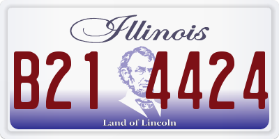 IL license plate B214424