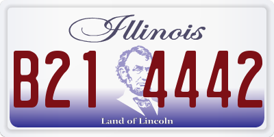 IL license plate B214442