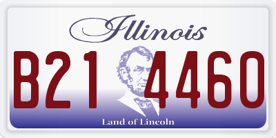 IL license plate B214460
