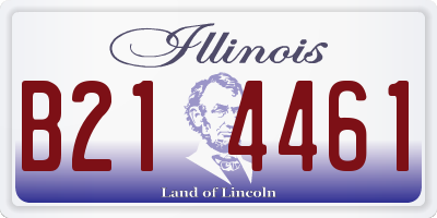 IL license plate B214461