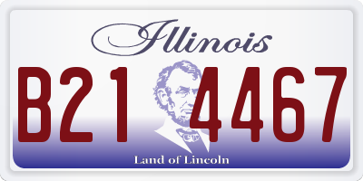 IL license plate B214467