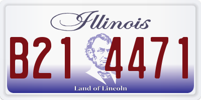 IL license plate B214471