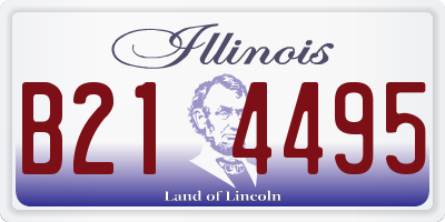 IL license plate B214495