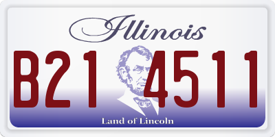 IL license plate B214511