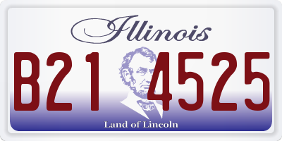IL license plate B214525
