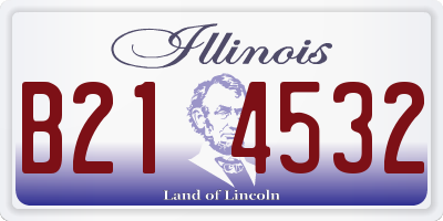 IL license plate B214532