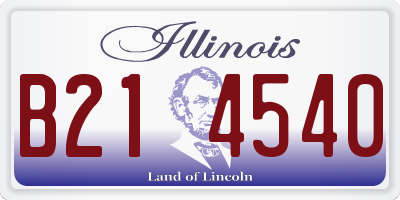 IL license plate B214540