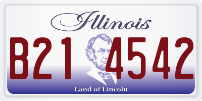 IL license plate B214542