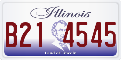 IL license plate B214545
